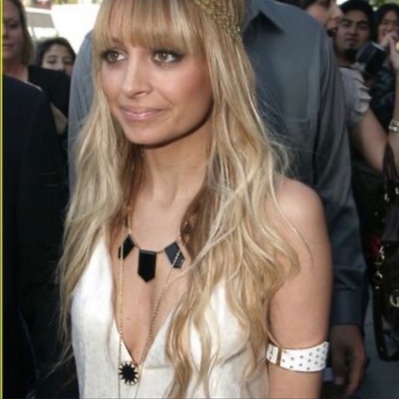 House of Harlow 1960 leather statement necklace - Picture 4 of 12